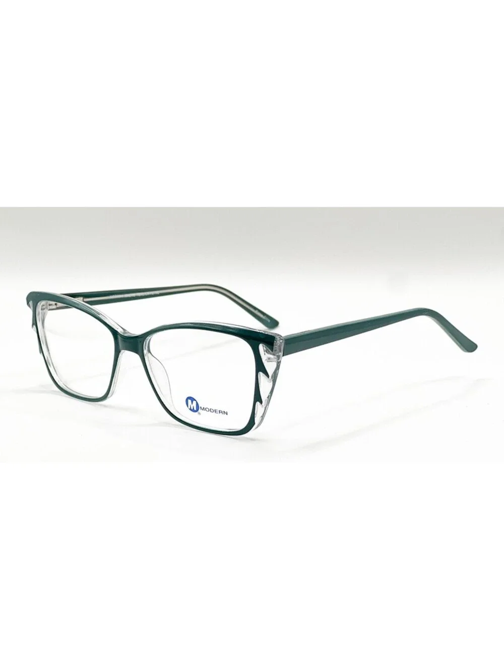 Modern Maeve Teal Crystal Cat Eye Authentic Eyeglass Frames 55-17-145